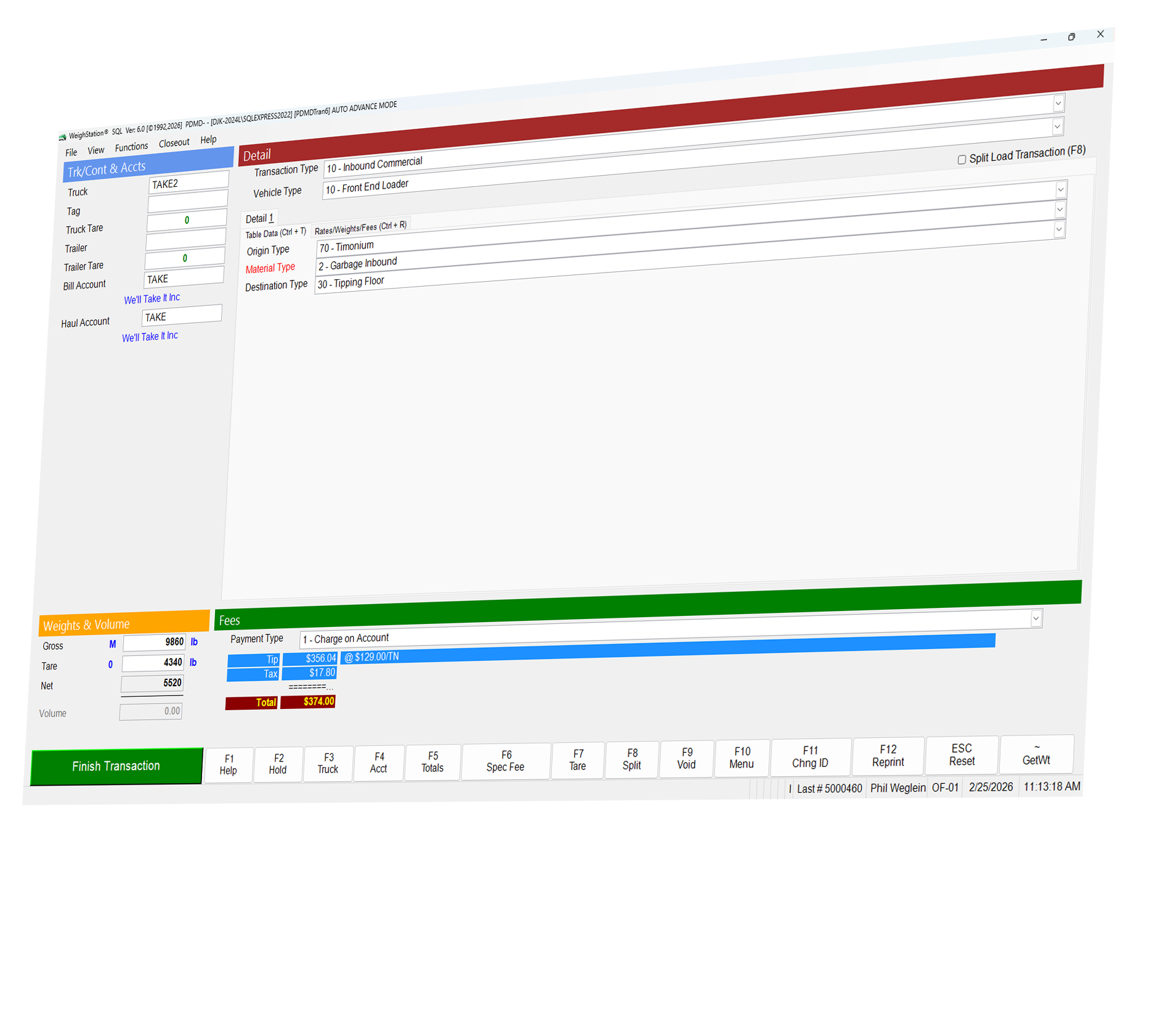 Screenshot of WeighStation®
